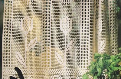 Modele gratuit rideau crochet filet
