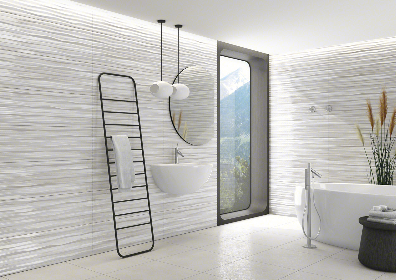 Carrelage wave gris