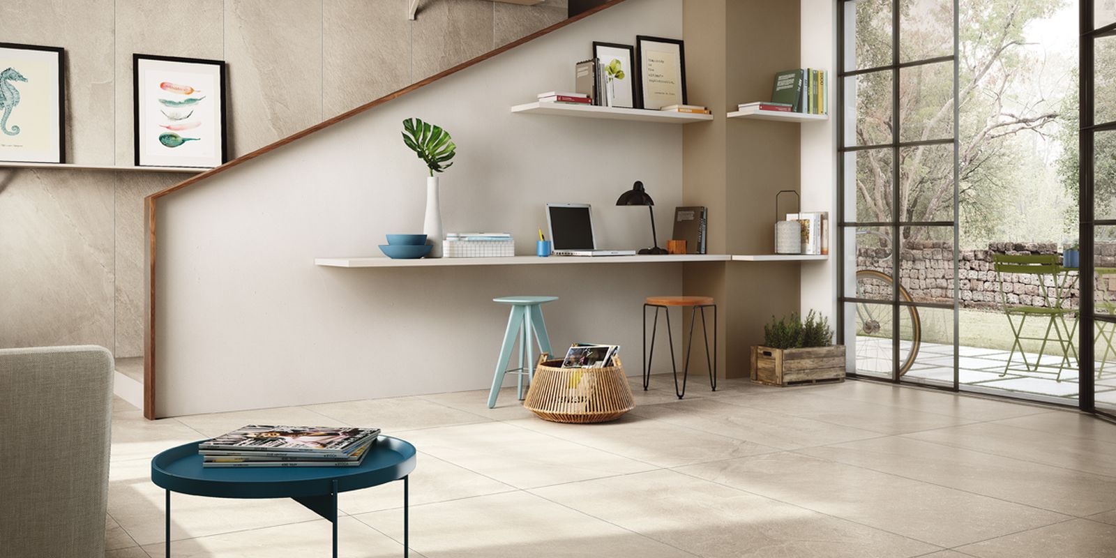 Carrelage rock gris foncé