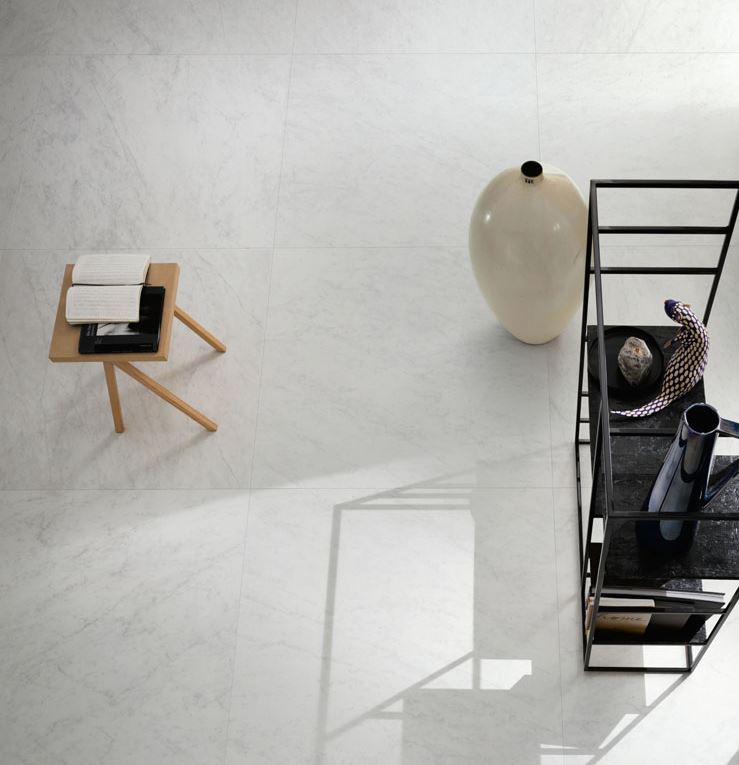 Carrelage ultra blanc