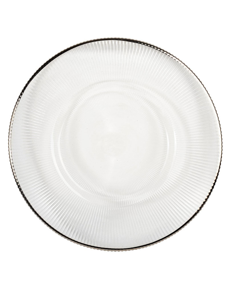 Assiette noire et blanche maison du monde