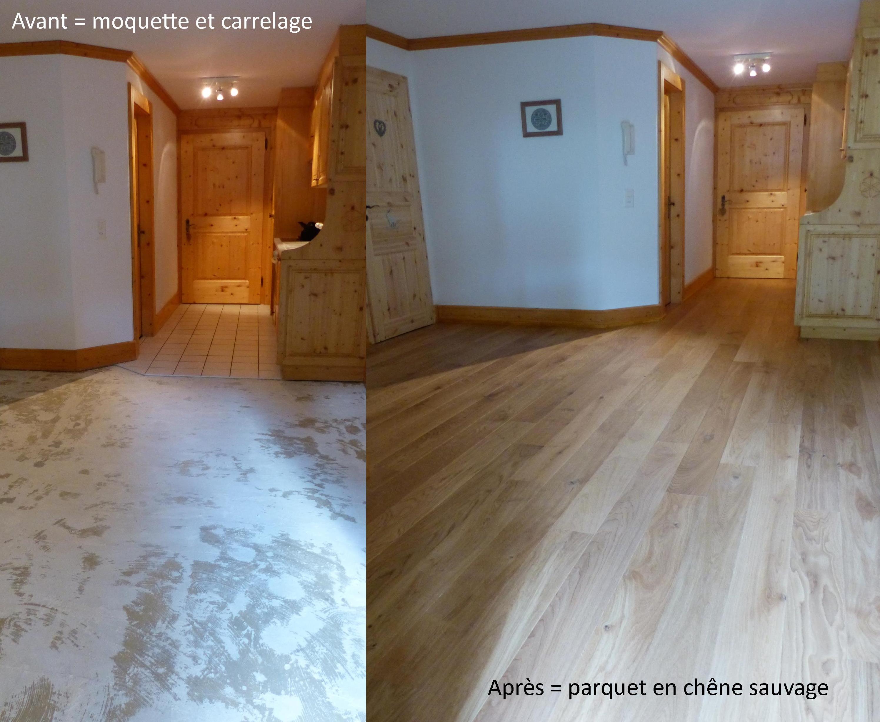 Carrelage avant parquet