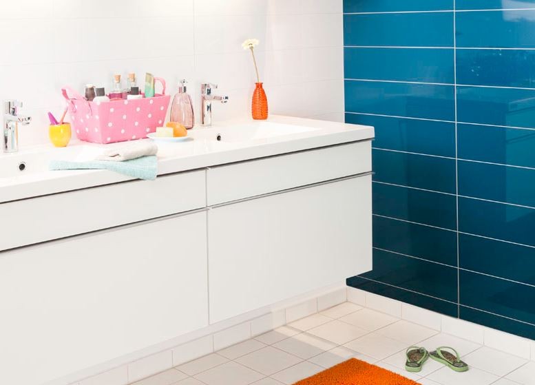 Peinture carrelage bleu turquoise