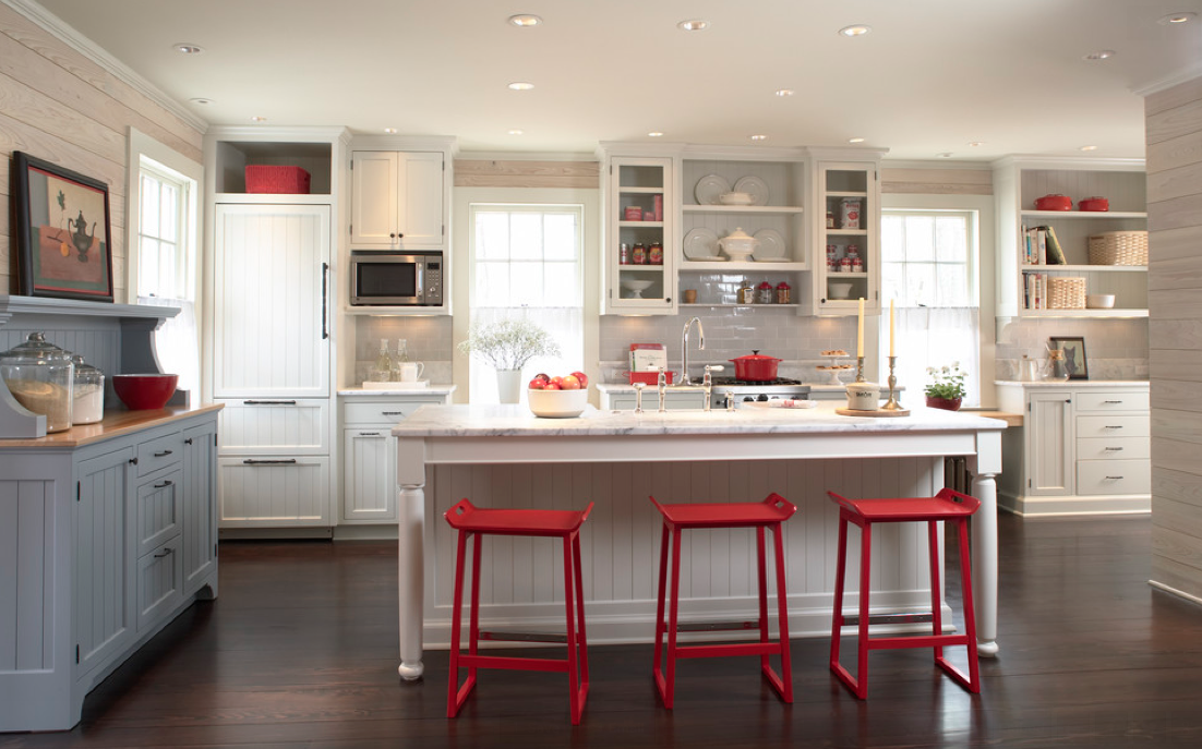 Deco avec cuisine rouge