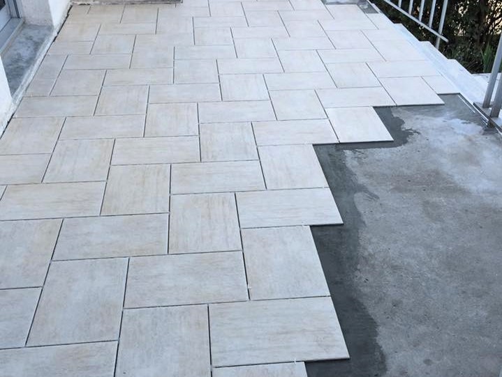 Carrelage exterieur pose
