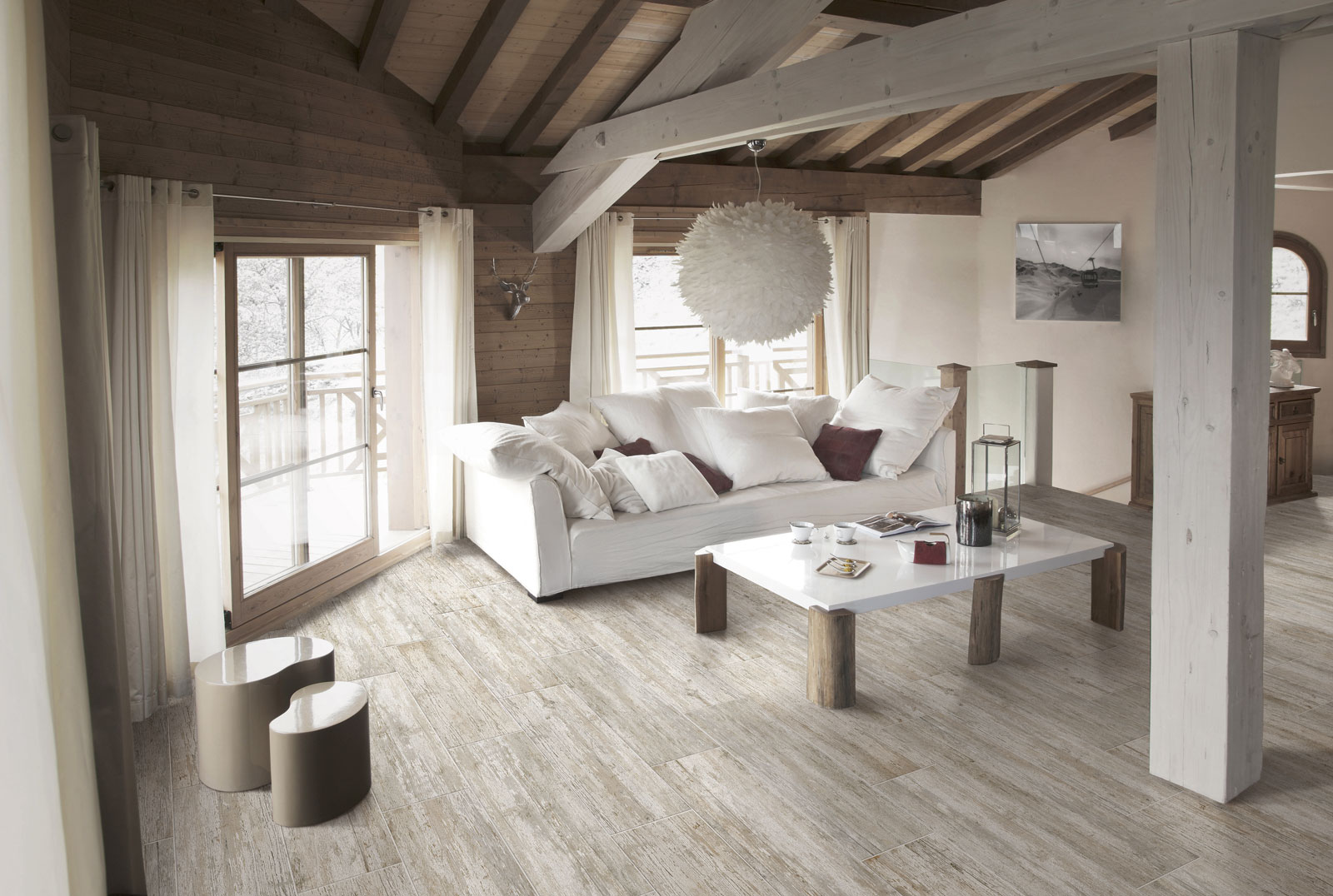 Aubade carrelage effet bois