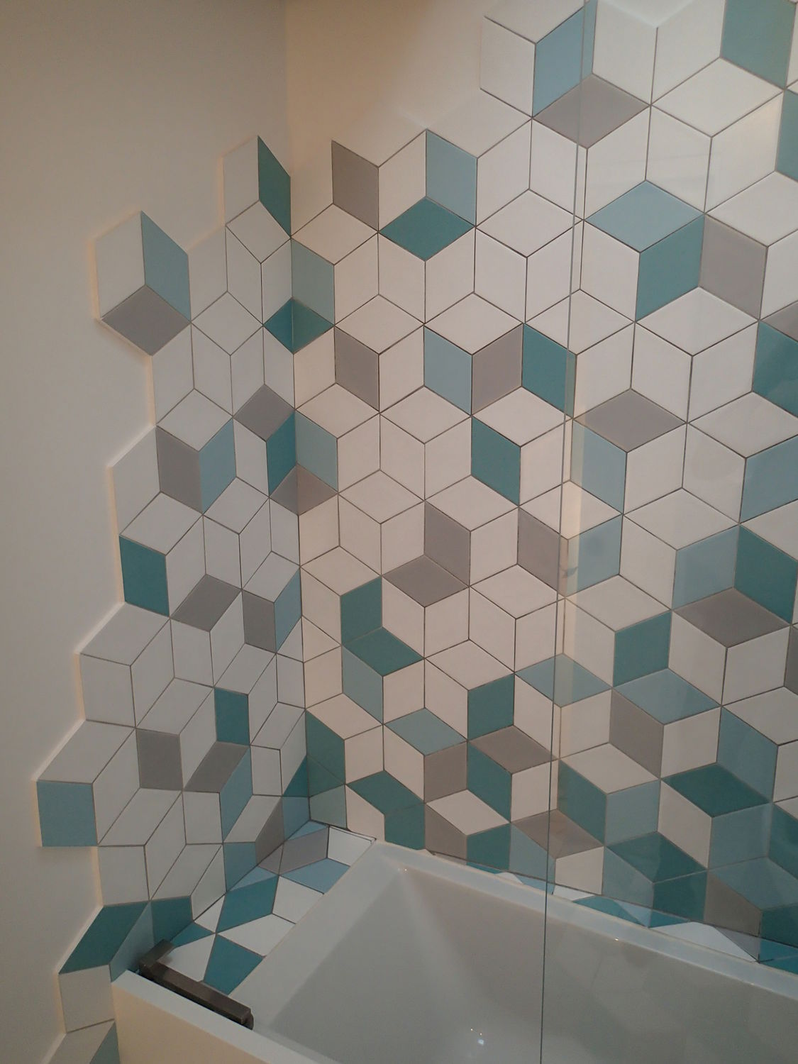 Carrelage mosaique losange