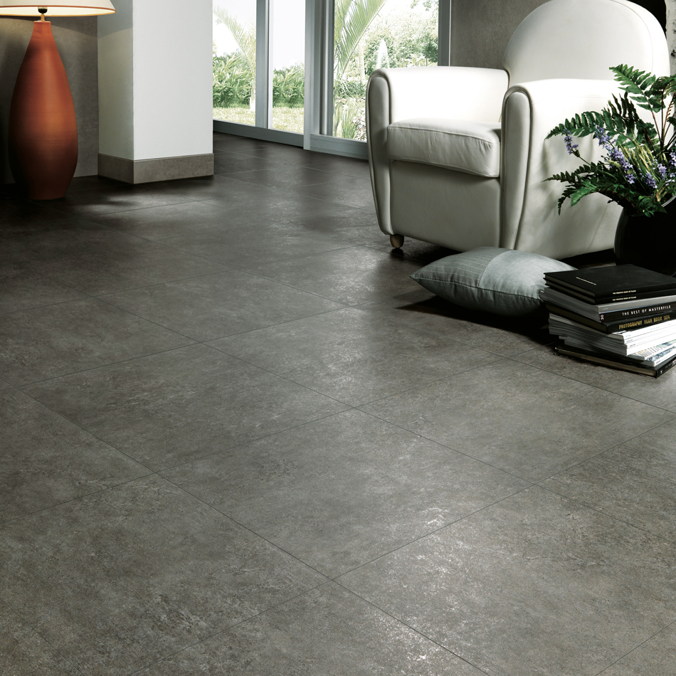 Carrelage living gris