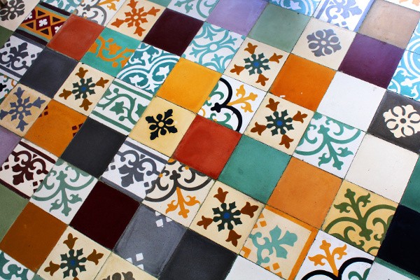 Carrelage mosaique dégradée