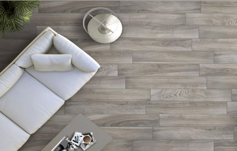 Carrelage gris qui marque