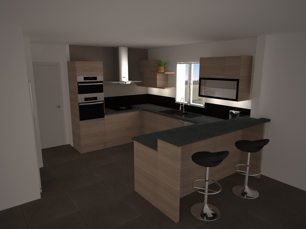 Faire plan cuisine equipee