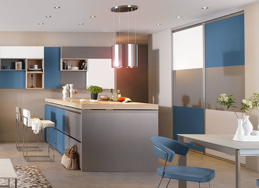 Modele de cuisine bleue