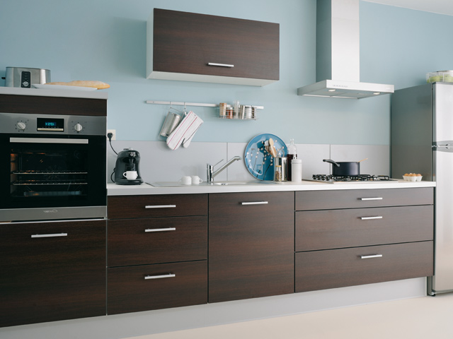 Couleur mur cuisine brun