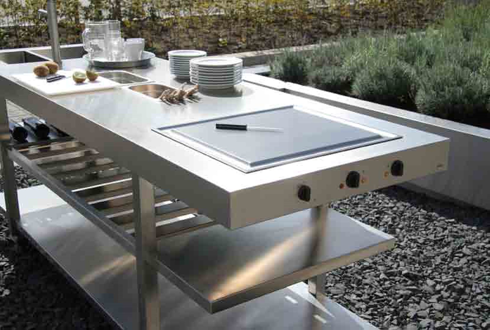 Plan de travail cuisine en metal