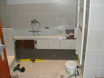Carrelage salle de bain fin