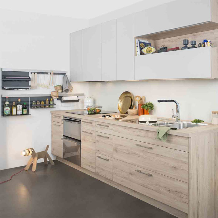 Plan de travail cuisine melamine blanc