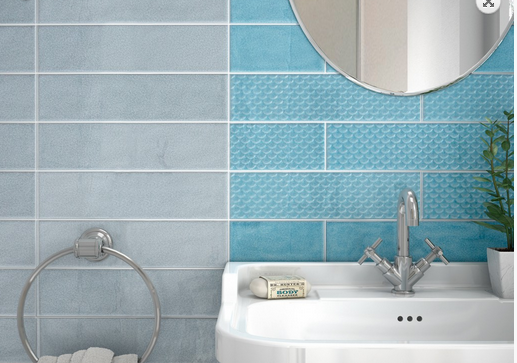 Carrelage bleu turquoise