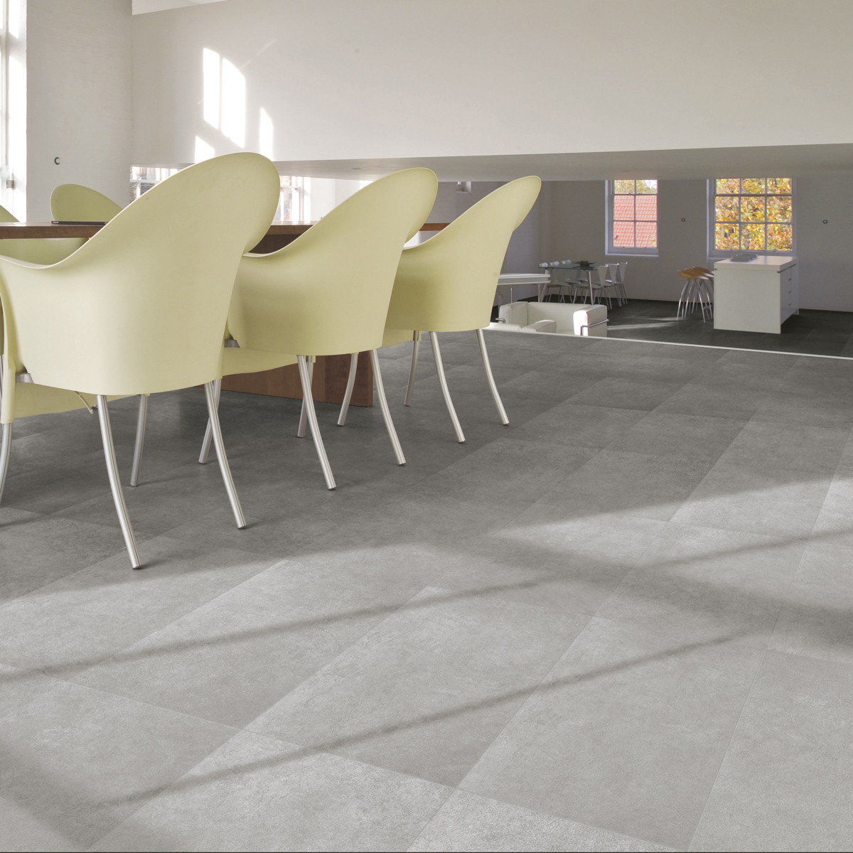 Carrelage gris zinc
