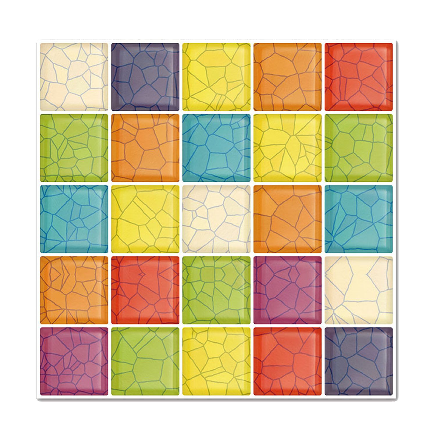 Carrelage mosaique multicolore