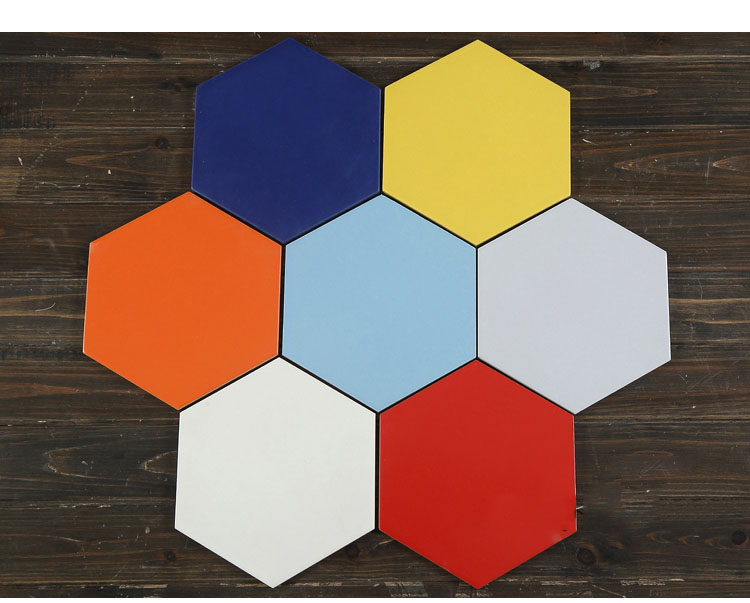 Carrelage hexagonal jaune