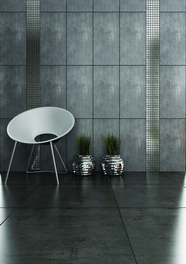 Carrelage urbain anthracite