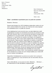 Modele lettre de motivation cuisinier de collectivité