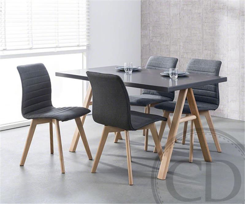 Table haute cuisine grise