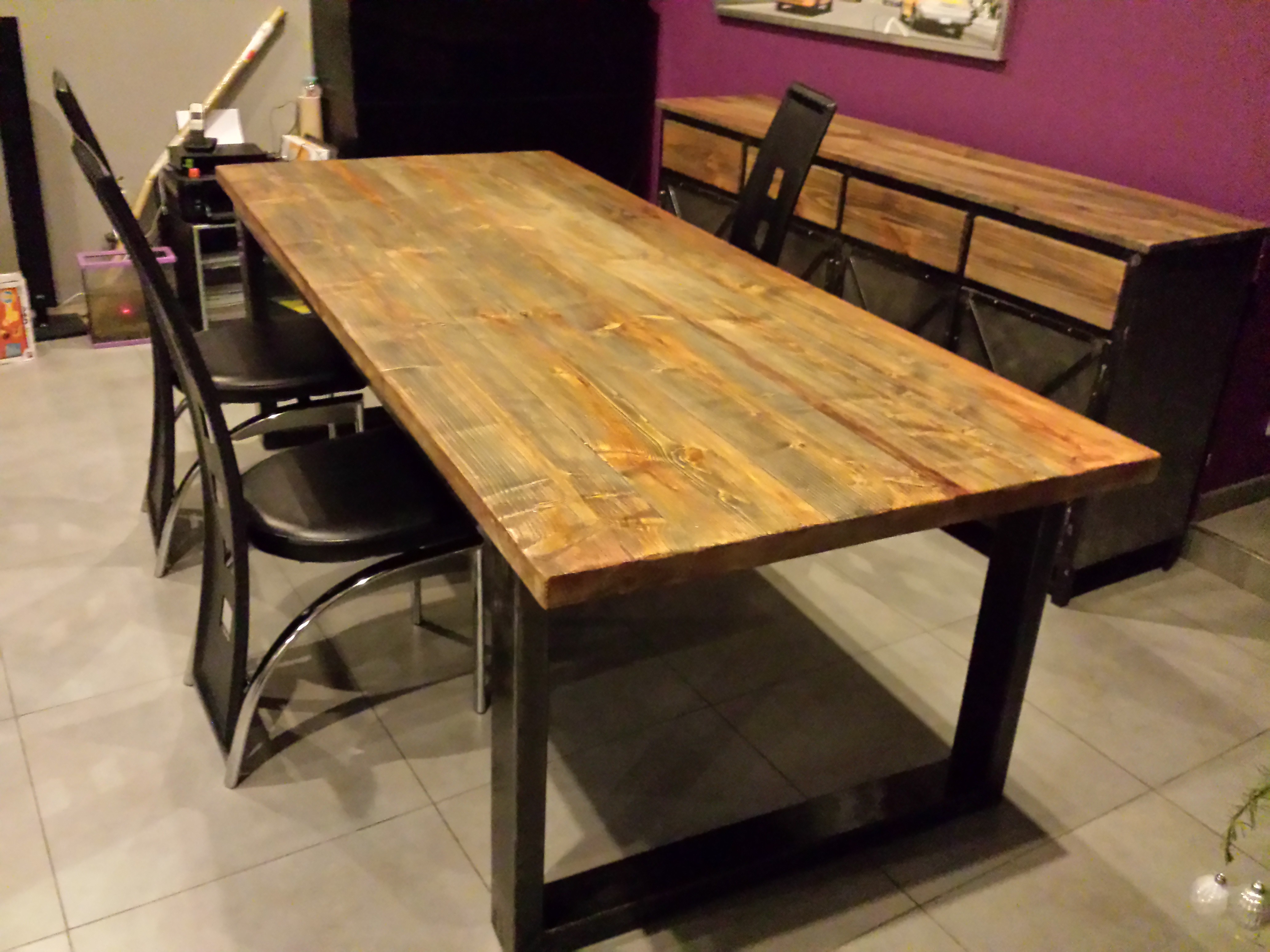 Table de cuisine en bois alinea