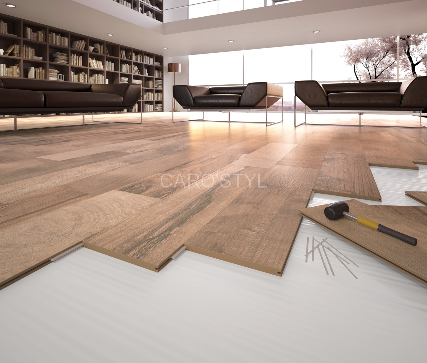 Jonction carrelage bois