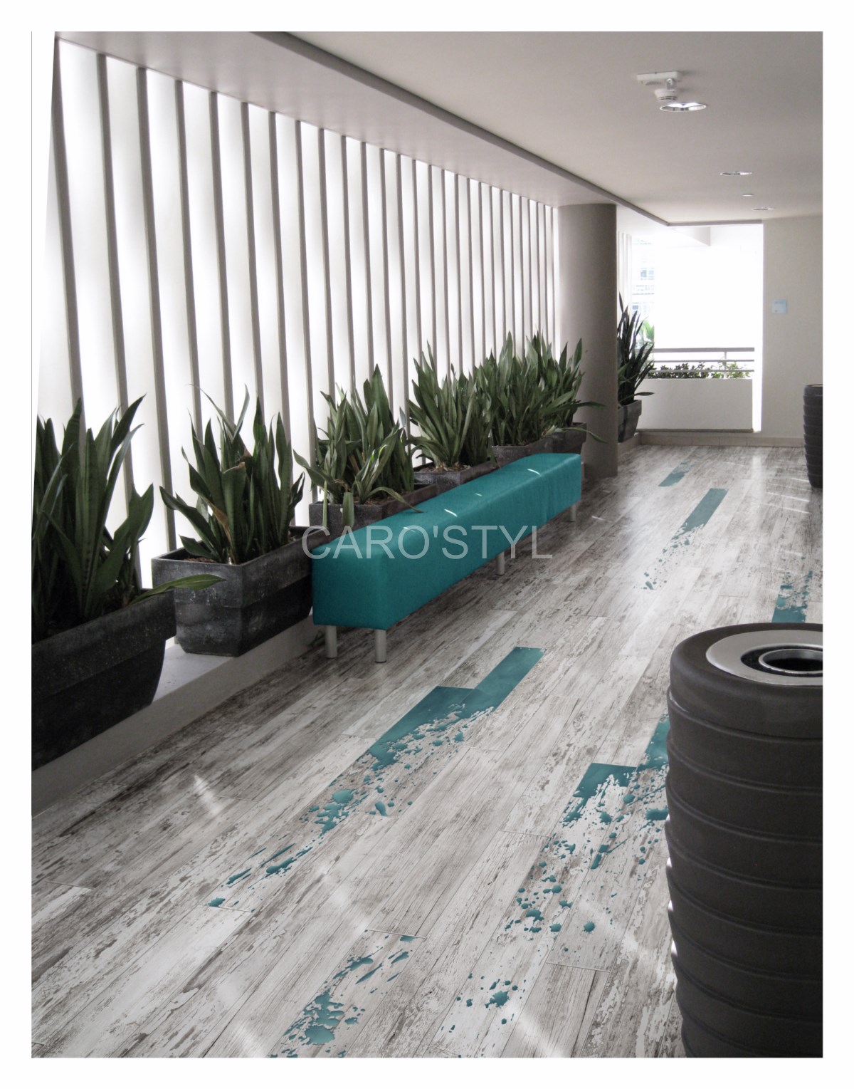 Carrelage aspect bois flotté