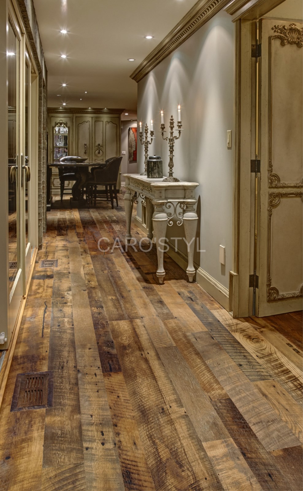 Carrelage imitation parquet vintage