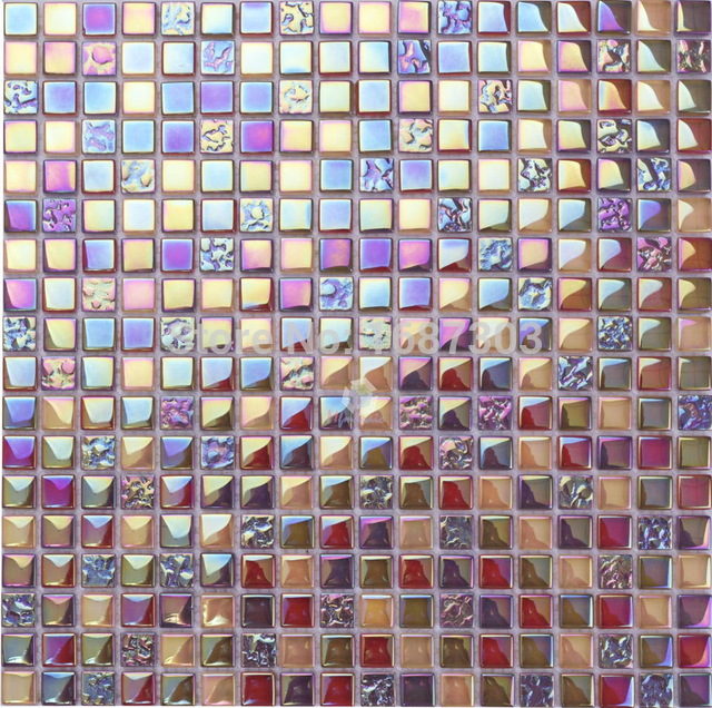 Carrelage mosaique irisé