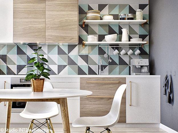 Model de tapisserie cuisine