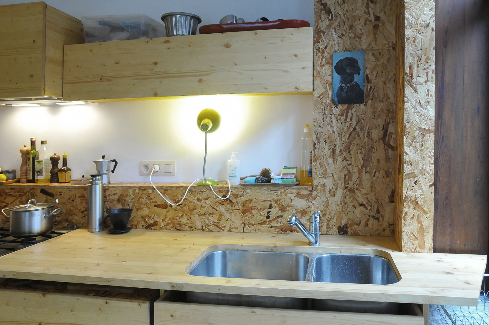 Plan de travail cuisine en osb