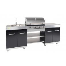 Cuisine extérieure somagic + plan de travail en inox futuna