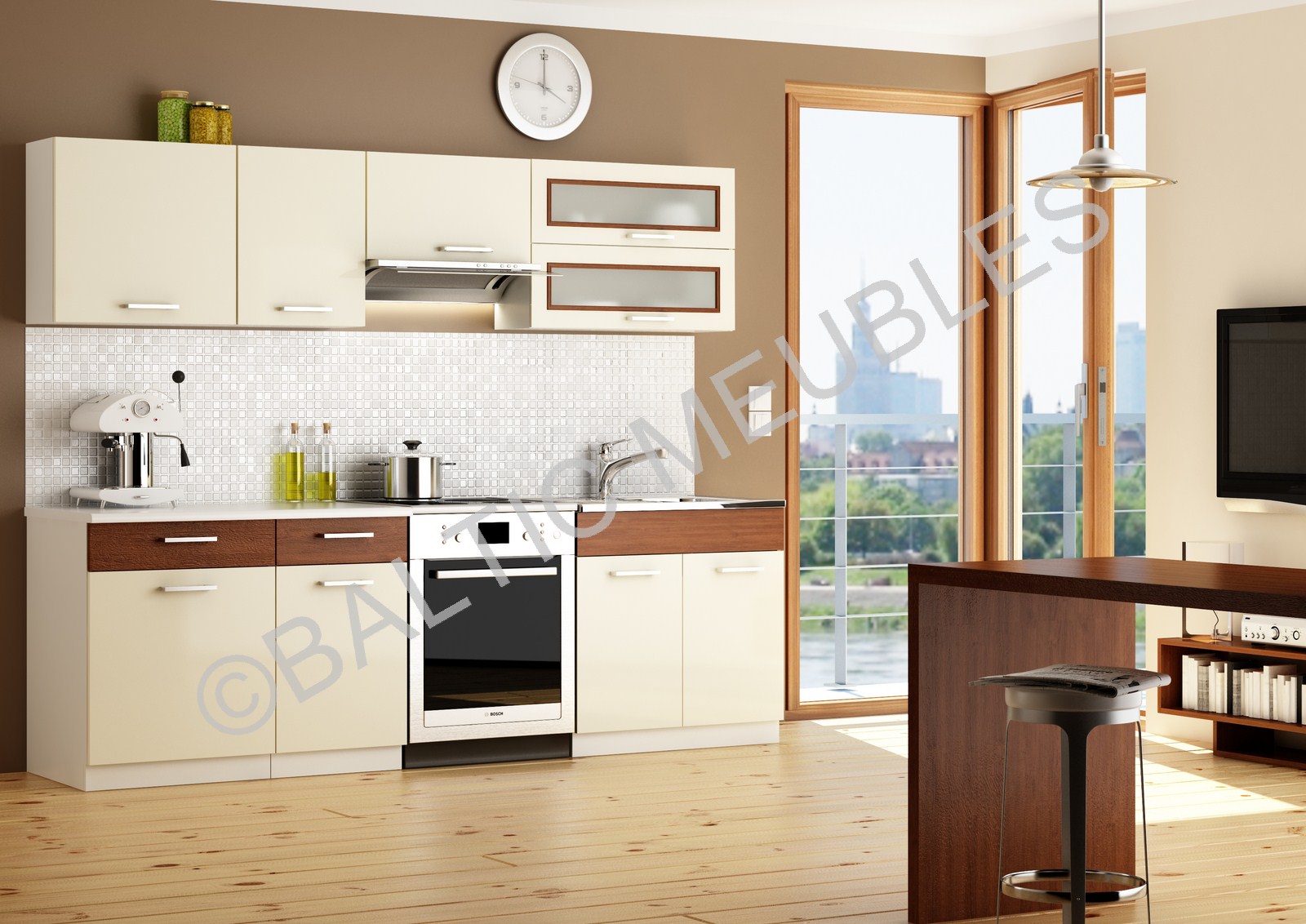 Deco cuisine blanc et noire