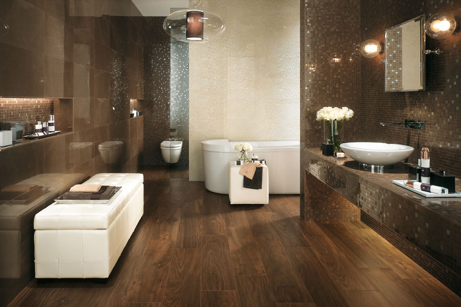 Carrelage parquet dans salle de bain