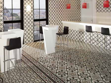 Carrelage carreaux de ciment point p