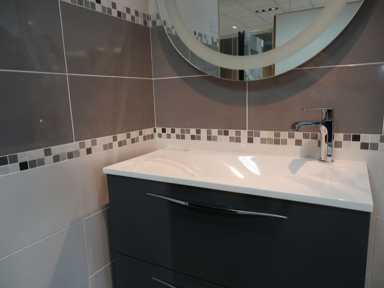 Carrelage reflex anthracite