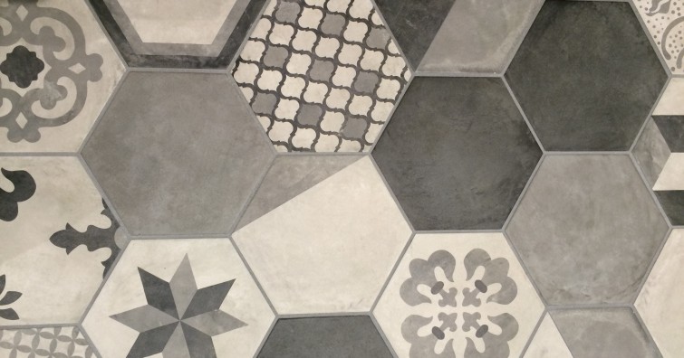 Carrelage hexagonal terra