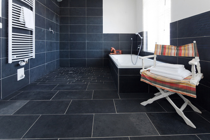 Carrelage ardoise bleue