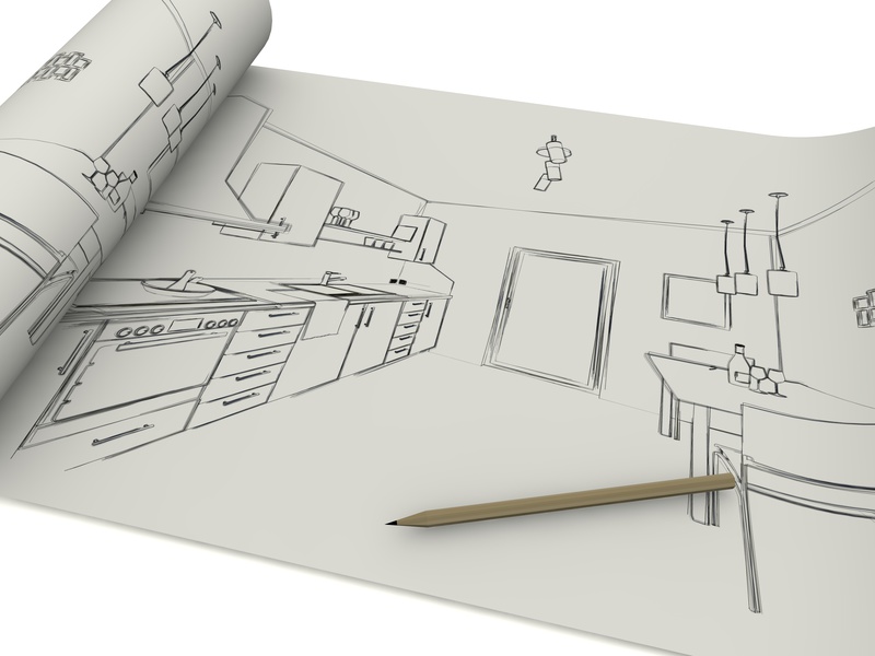 Plan de cuisine dessiner