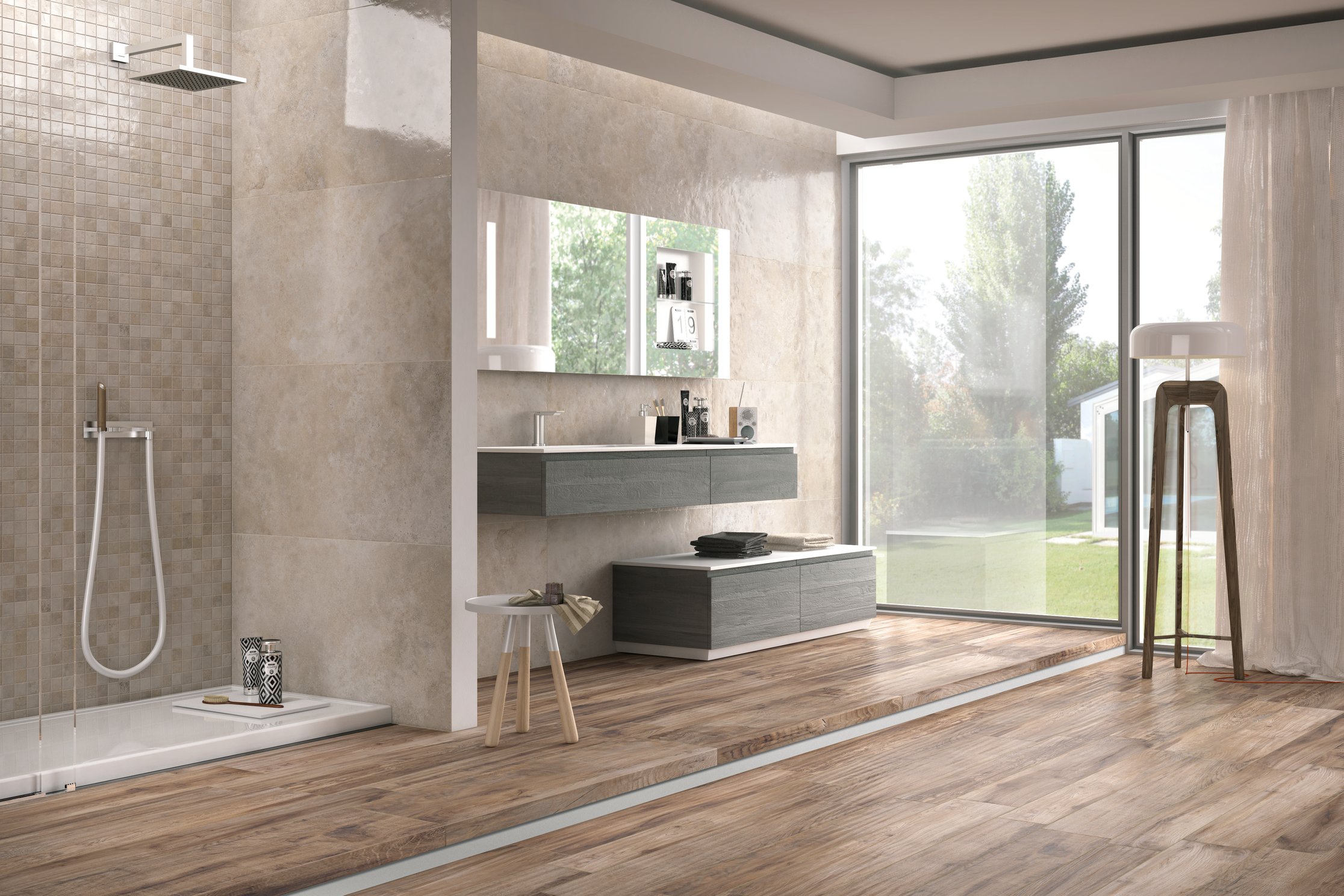 Carrelage vague beige