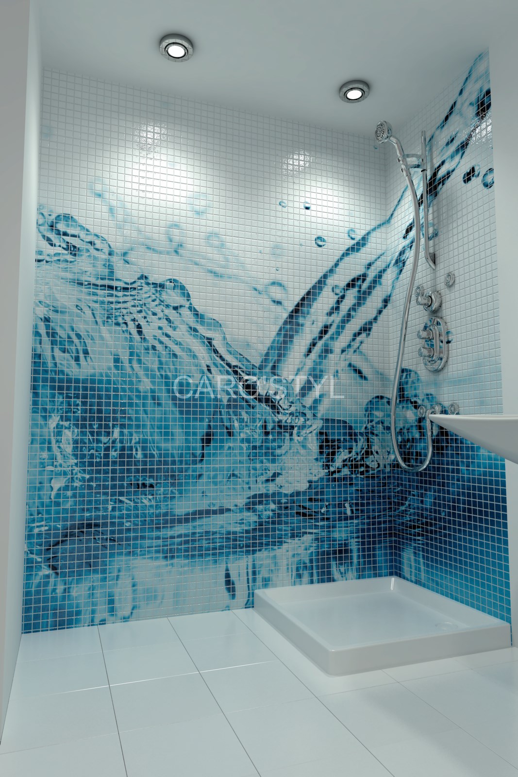 Carrelage mosaique emaux