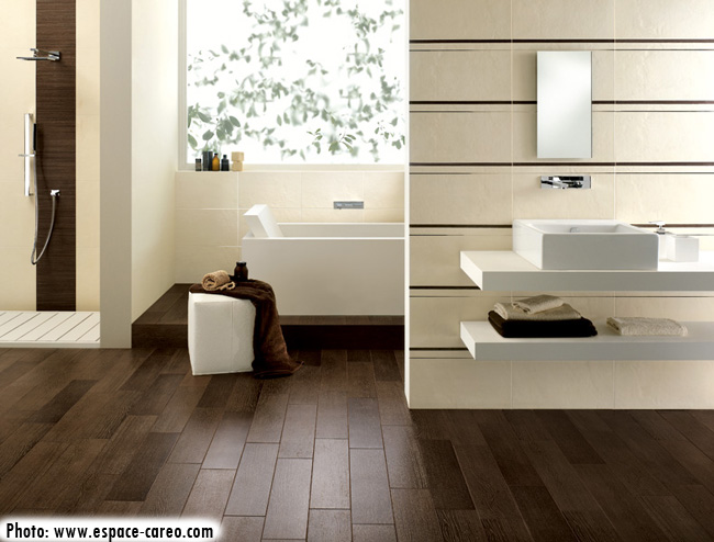 Carrelage bois wenge