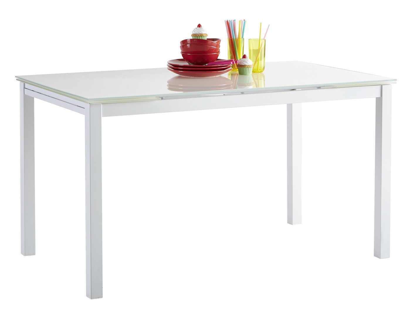 Table de cuisine vitre