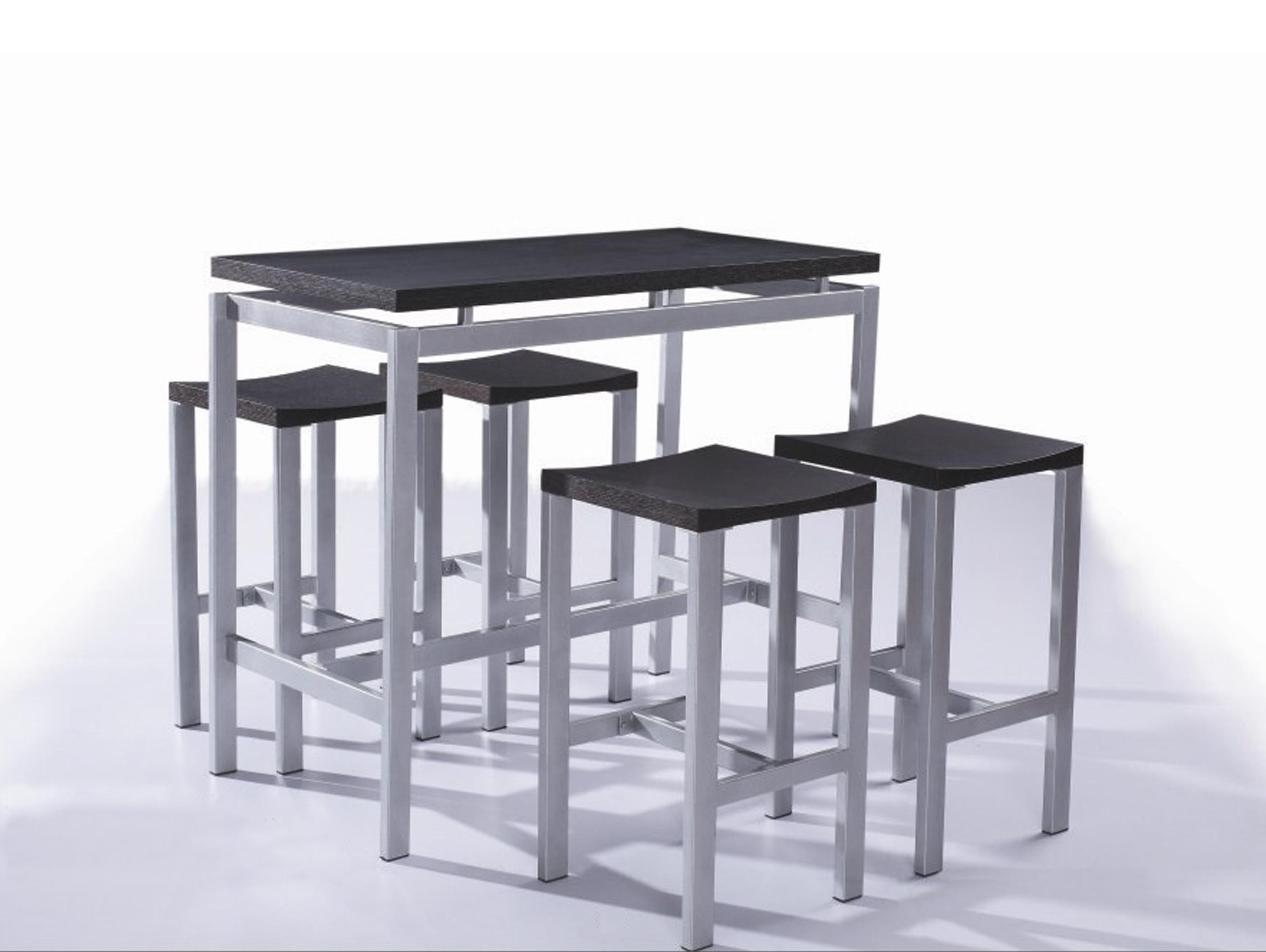 Table bar ensemble avec 2 chaises meuble de cuisine