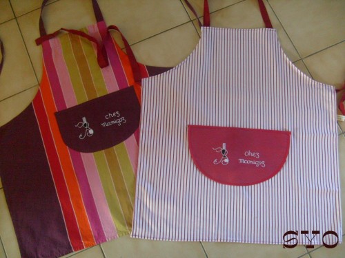 Modèle tablier de cuisine