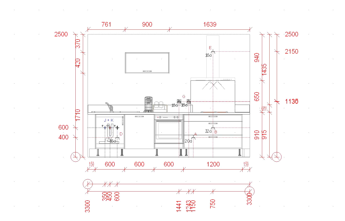 A quelle hauteur fixer meuble haut cuisine