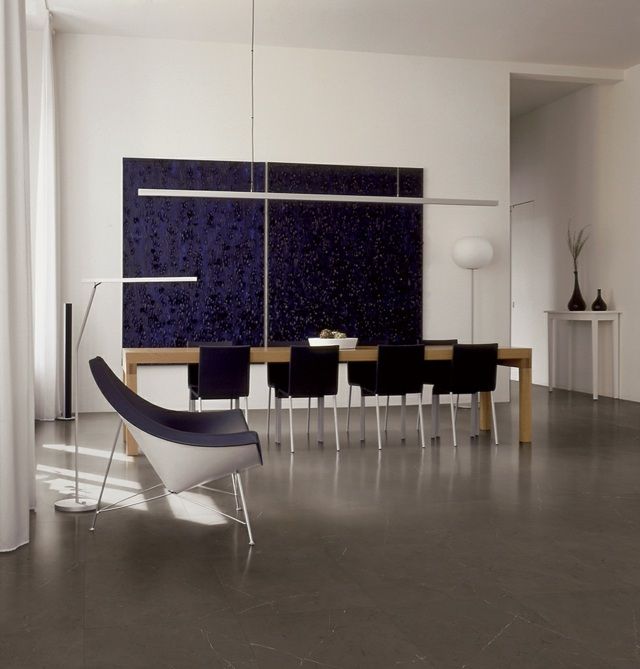 Carrelage gris sans joint